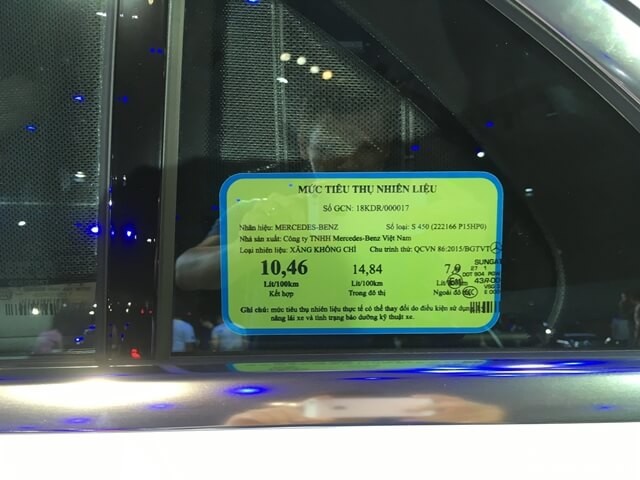 muc-tieu-hao-nhien-lieu-xe-mercedes-benz-s450